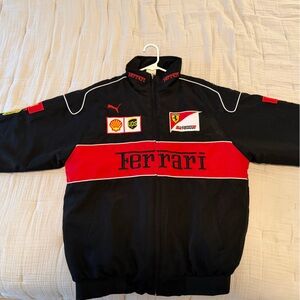 Ferrari Black & Red Racing Track Jacket